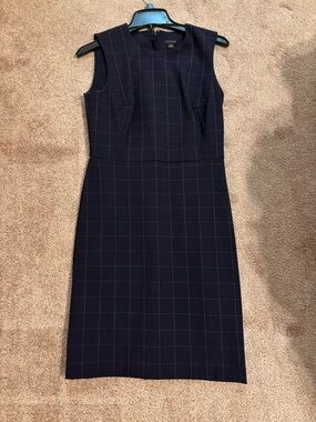 Ann Taylor Bi-stretch Windowpane Dress